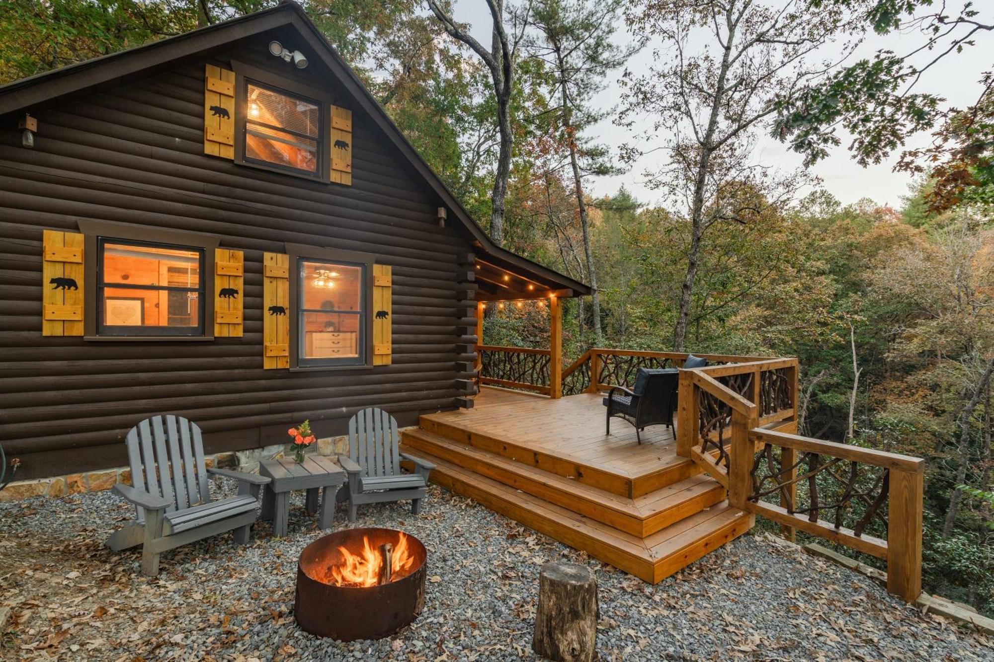 Log Cabin With Mountain View And Privacy Блу-Ридж Экстерьер фото